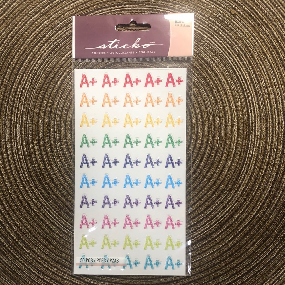 Sticko A Plus (A+) Student Stickers